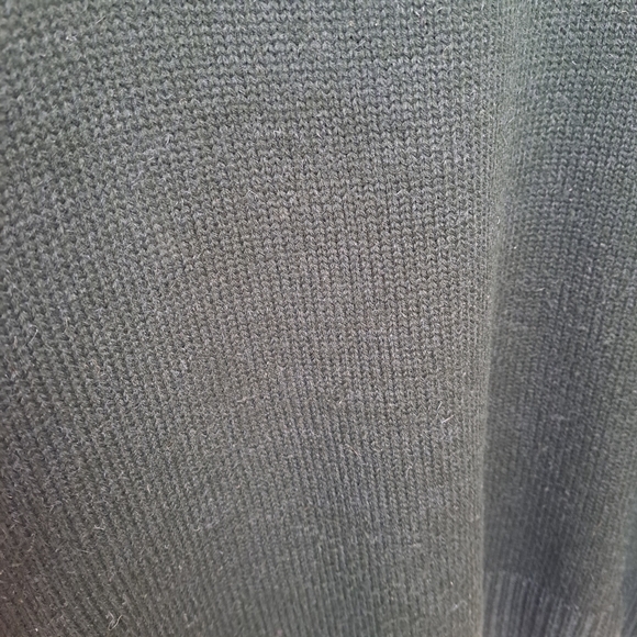 Vintage Green 1/4 Zip Wool Blend Mock Neck Ireland Embroidered Sweater Size 2XL - Picture 5 of 8